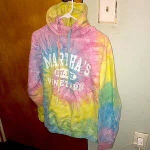 AUTHENTIC MARTHAS VINEYARD 1602 TYE DYE HOODIE SIZE M